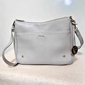 Furla Light Gray Crossbody Bag